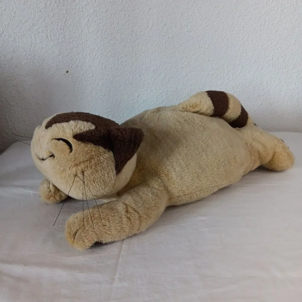 Jacob Cat Sekiguchi Plush Cat Brown Smiling Face Laying Kitty Toy Sven Hartmann